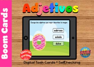 Spanish Adjectives Adjetivos Boom Cards