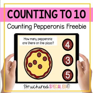 Counting Pepperonis Freebie 0-10 - Boom Cards