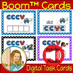 Word Practice/ccvc - Boom Cards