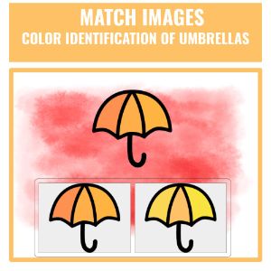 Match Images: Colorful Umbrellas - Boom Cards