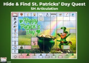 Hide and Find St Patricks Day Quest SH Articulation - Boom Cards