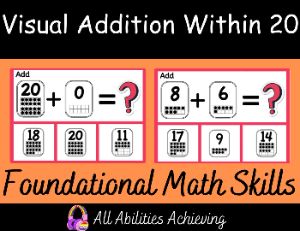 Visual Addition 0-20 - Boom Cards